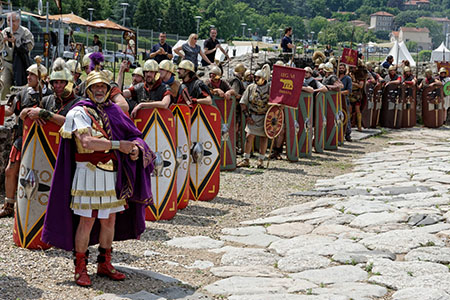 Soldats romains du 1er siecle av. J.-C., avant photomontage